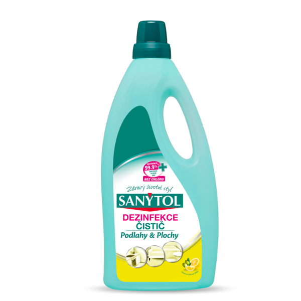 Dezinfekční čistič na podlahy a plochy – Citron & olivové lístky